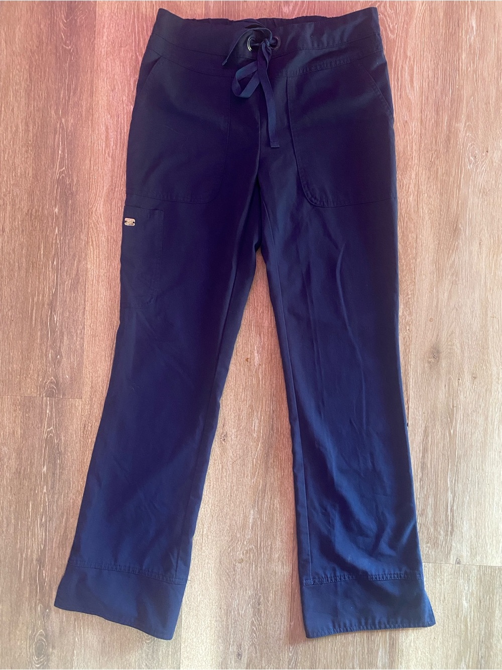 Grey’s Anatomy Navy Straight Leg Pull On Pants